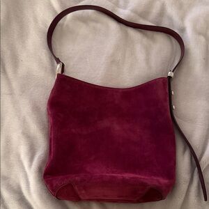 Kate Spade Halo Suede Bucket Bag in Purple Agate